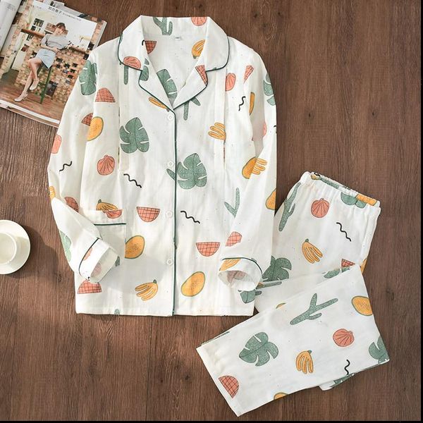 

2 pieces cotton pajamas set women sleepwear soft long sleeve printing cute casual autumn winter homewear, Black;red