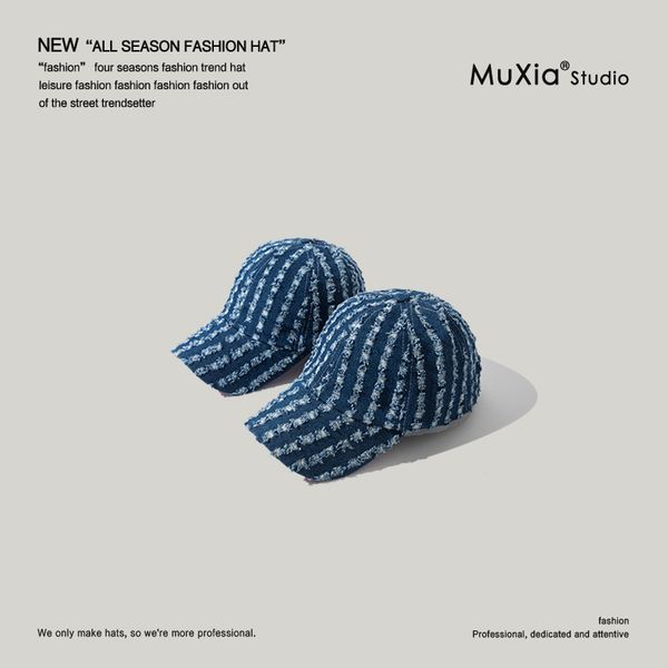 

cowboy baseball wo wash personalized cap sunscreen fashion hat men, Blue;gray