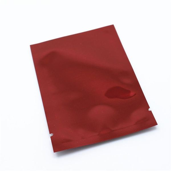 2021 400 Teile/los Rot Oben Offenen Aluminium Folie Vakuum Lebensmittel Lagerung Verpackung Taschen Für Nüsse Snack Tee Verpackung Wärme Dichtung mylar Beutel Tasche schnelle schiff