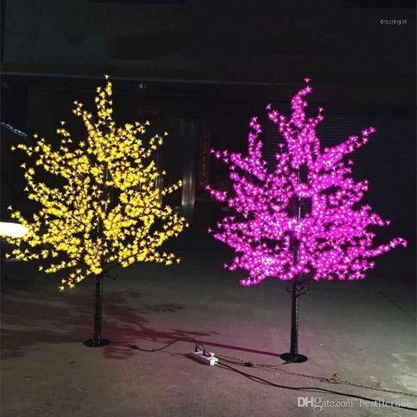 

christmas decorations outdoor use waterproof artificial 1.8m led cherry blossom tree lamp 864leds light for home festival decoration