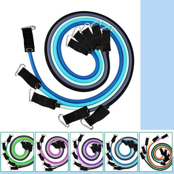 

colorful resistance bands set fitness gym equipment exercise pull rope elastic training expander