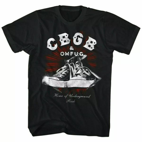 

cbgb chux t shirt mens licensed punk rock music band club tee retro new black, White;black