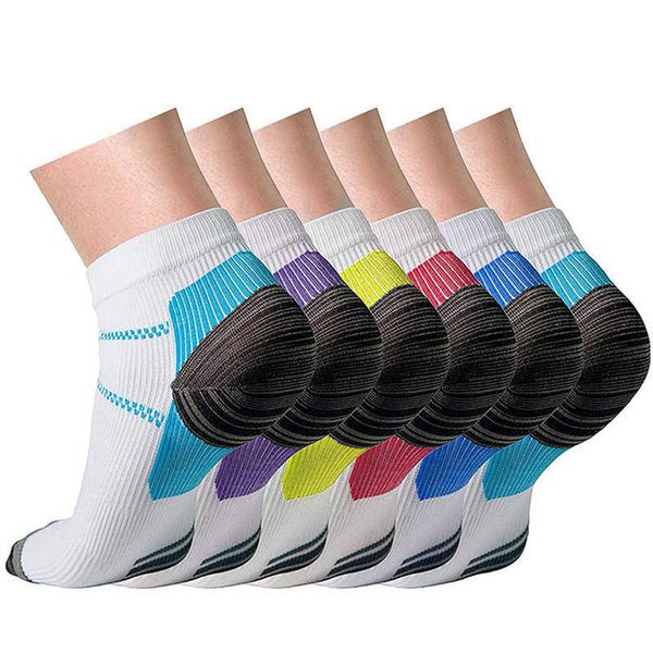 1 Paar Fuß-Kompressionssocken für Damen und Herren, Plantarfasziitis, Fersensporn, Fußgewölbeschmerzen, bequeme Socken, venöse Socken, X0710