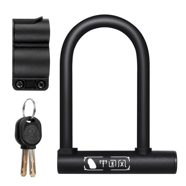 

bike locks u-shaped lock anti-theft motorcycle mtb mountain equipmen electric vehicle bicycle door with frame keys