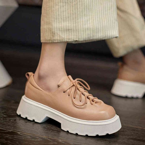 

sandals genuine leather lace feminine shoes spring/autumn flat platform round toe handcrafted woman size 34-39 cross-tied 7921, Black