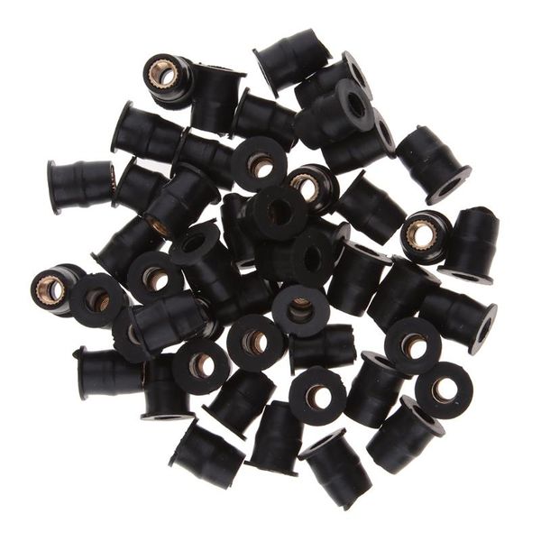 

motorcycle windshield 50pcs black m5 rubber well nut mounting kit replacement