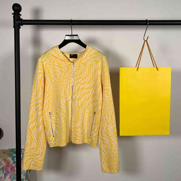 

autumn winter letter hooded zipper jacket fashion temperament commuter knitted cardigan long sleeve, White;black