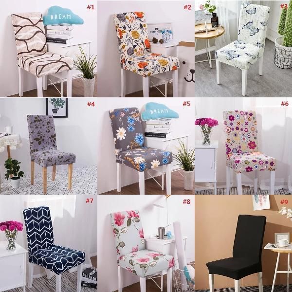 

chair covers modern printed cover elastic seat removable and washable stretch banquet el dining room dropship