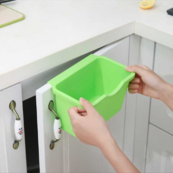 Lagerung Flaschen Gläser Küche Schrank Tür Hängen Müll Müll Bin Kann Müll Container Haushalt Reinigung Werkzeuge Abfall Bins Drop
