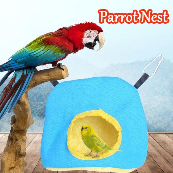 

bird cages hanging pet cave super soft canvas bed for parrot s parakeet budgie warm hammock tent