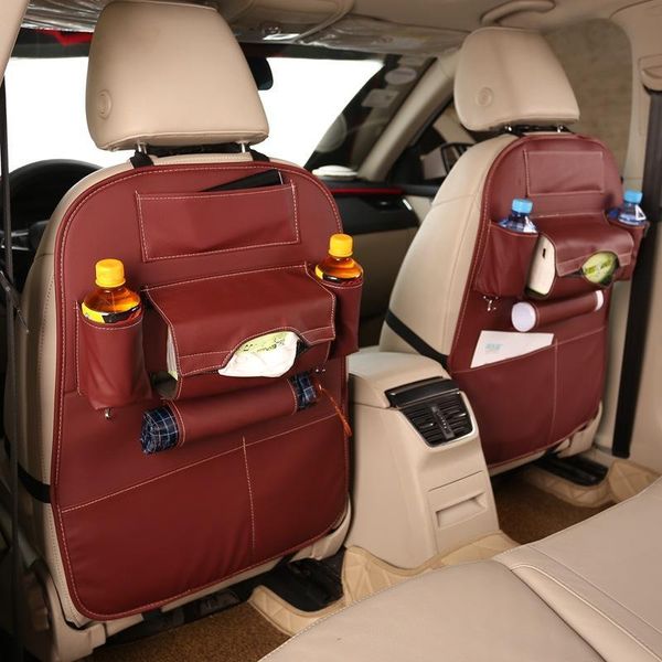 

car organizer 1 pair leather auto multifunction back bag storage seat