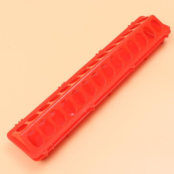 

pc pigeon feeding trough dispenser slot chicken birds parrot container for home pet store (red) other bird supplies