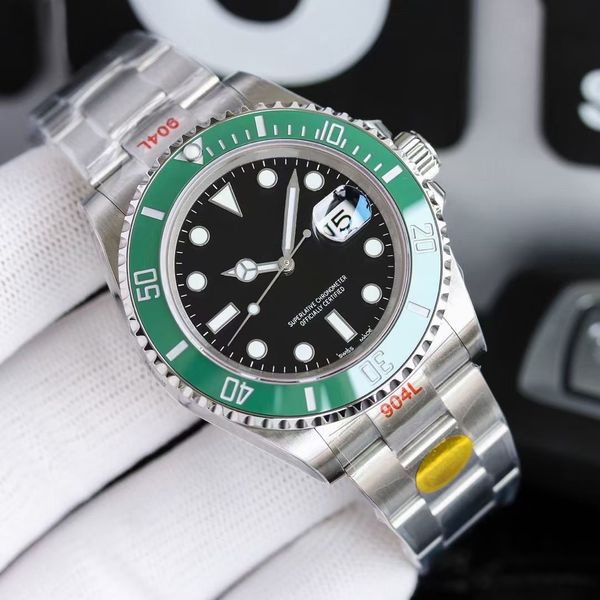 

n factory v11 edition men watch sapphire fashion eta 3235 movement ceramic bezel 116610 model 904l stainless steel waterproof wristwatch oro, Slivery;brown