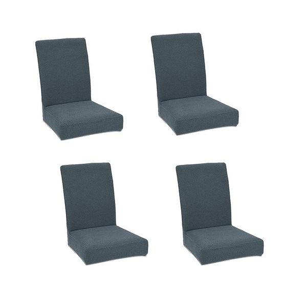 

chair covers for dining room set of 4 dark grey stretch slipcovers chairs kitchen
