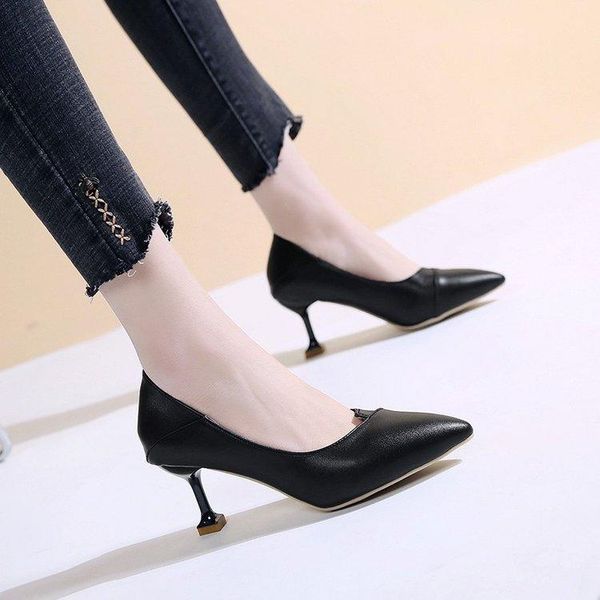 

dress shoes women pumps 2021 arrival super high heel pointed hollow shallow mouth wedding woman, Black