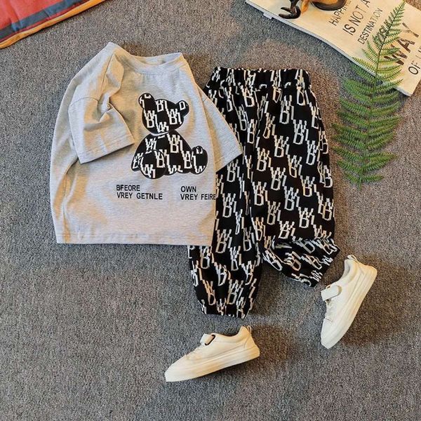 

children's summer suit for boys and girls, White