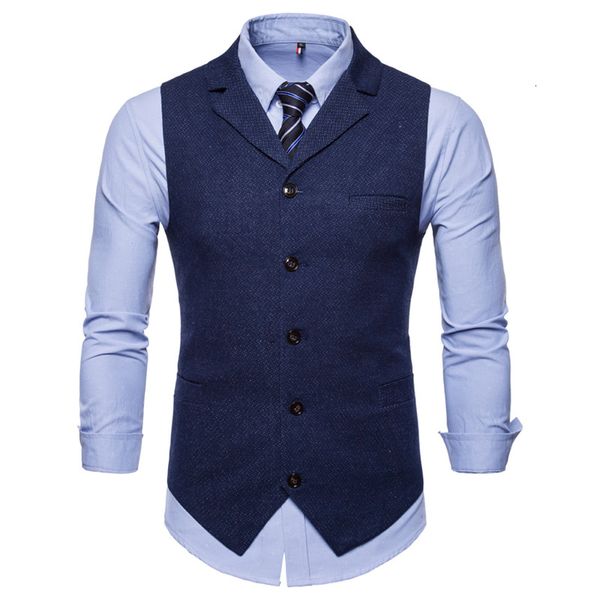 

men's vests suit business s casual waistcoat formal gilet slim england style wedding clothing 53rm, Black;white
