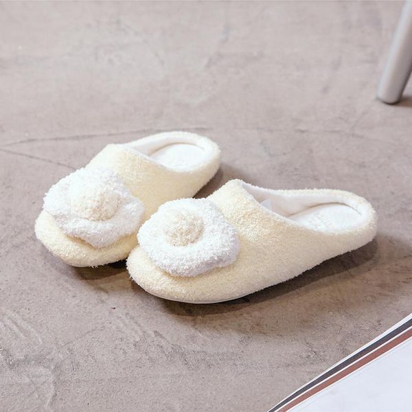 

slippers warm and fluffy cartoon purse egg fur fun winter home indoor antiskid quiet women's flat 2021, Black