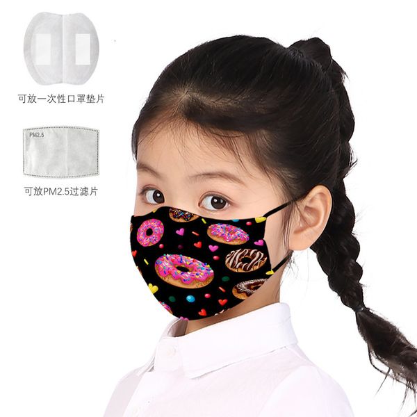 

floral pattern casual 2021 cotton can put pm2.5 filter children's mask