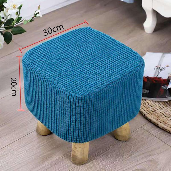 

chair covers elastic spandex stool cover home furnishing dust-proof footstool foot pedal rectangular sofa