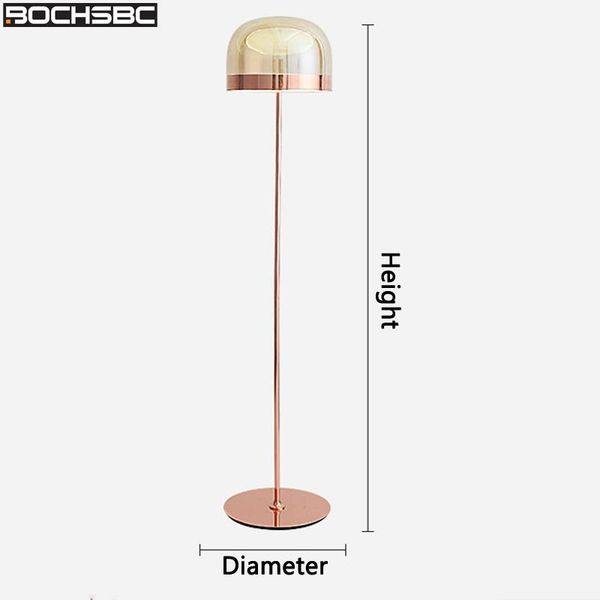 

floor lamps bochsbc equatorial restaurant glass lampshade lamp for dinning room bedroom living modern standing lights fixtures