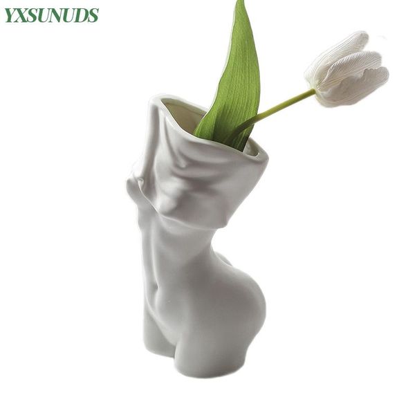 

vases ceramics human body vase art flowers creative home decor nordic style living room ornaments crafts gifts