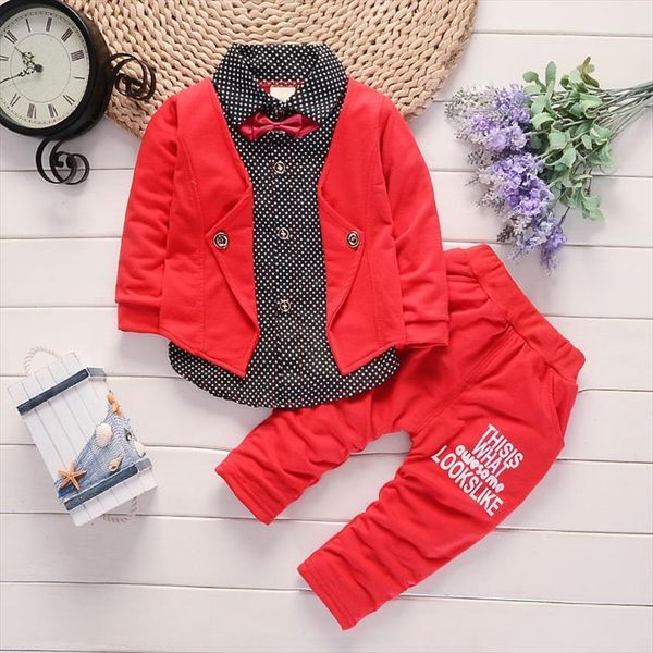 

autumn winter toddler baby boys clothes t shirt pants outfit kids for sets children clothing 1 2 3 4 year, White