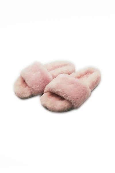 

slippers women's pink plush, Black