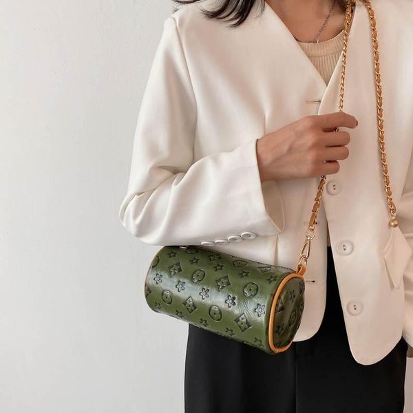 

evening bags fashion designer shoulder retro casual women totes crossbody female leather solid color chain handbag for 2021