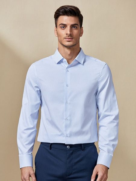 

men striped print shirt l0mm#, White;black