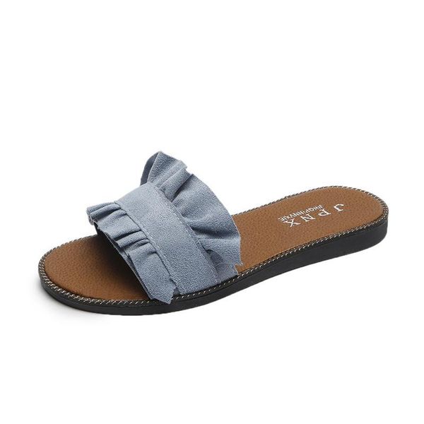

slippers sweet korean-style-style black lace-up design a- line summer artistic elegant flat heel women shoes