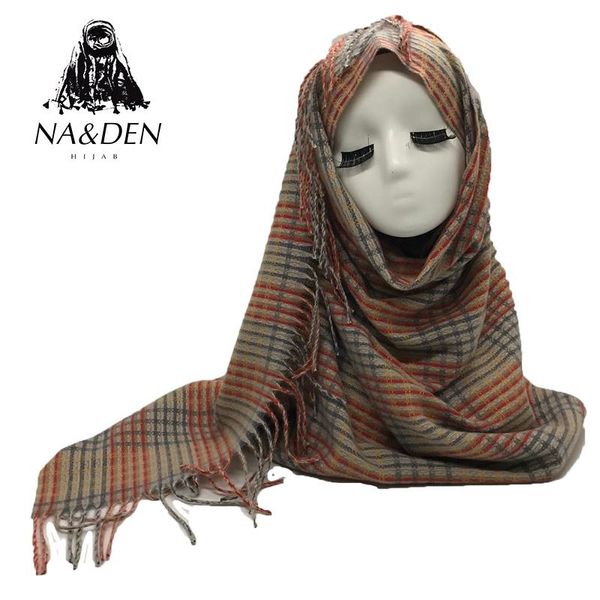

scarves winter design plaid viscose tassel scarfs muslim women hijab lady's fashion wrap shawl 7pcs/lot, Blue;gray