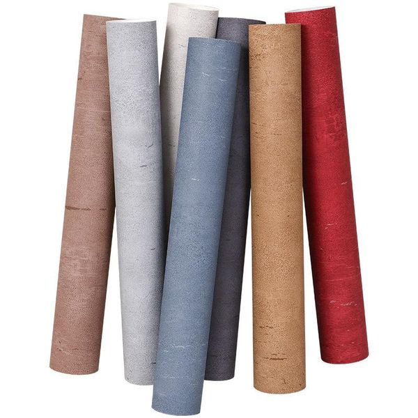 

wallpapers retro nostalgic cement gray wallpaper plain color loft industrial-style clothing store tea shop bar restaurant