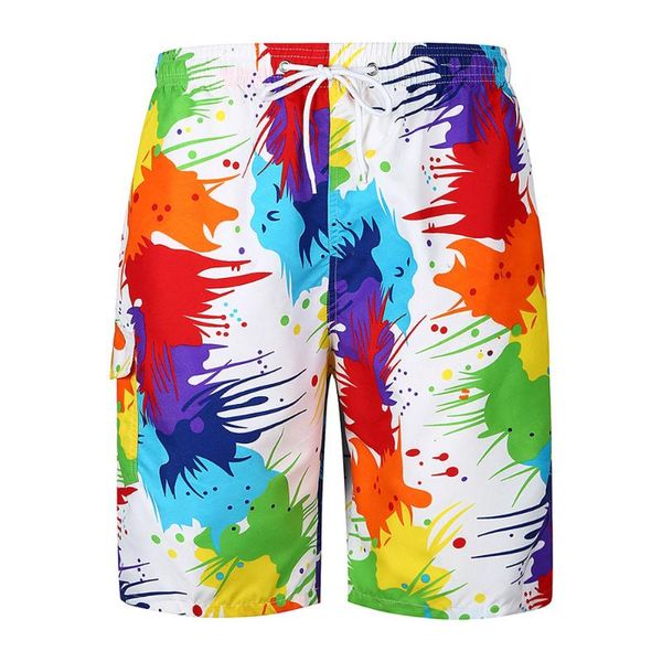 

men pants mens casual printed pocket beach work men's shorts, White;black