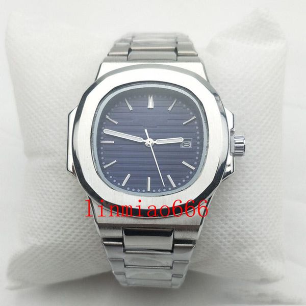 

2021 waterproof watches cool men watch fashion wristwatches sports stainless steel quartz calendar mens gift, Slivery;brown