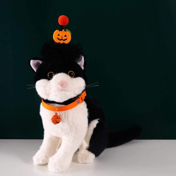 

pet halloween pumpkin cat dog rabbit party ghost accessories three-dimensional hat ghost festival
