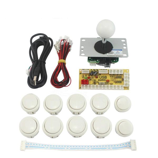 

game controllers & joysticks arcade joystick diy usb encoder+joystick+shine push buttons+cables for mame raspberry pi