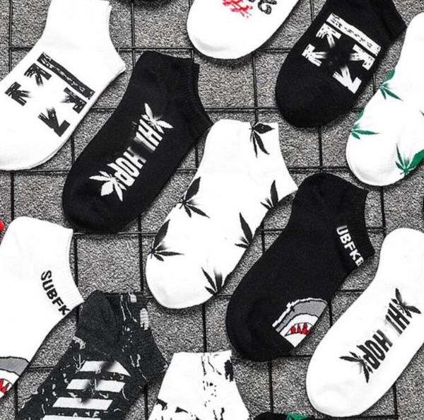 

sports american european and style fashion couple cotton socks english letter printing trend men women summer breathable, Black;white