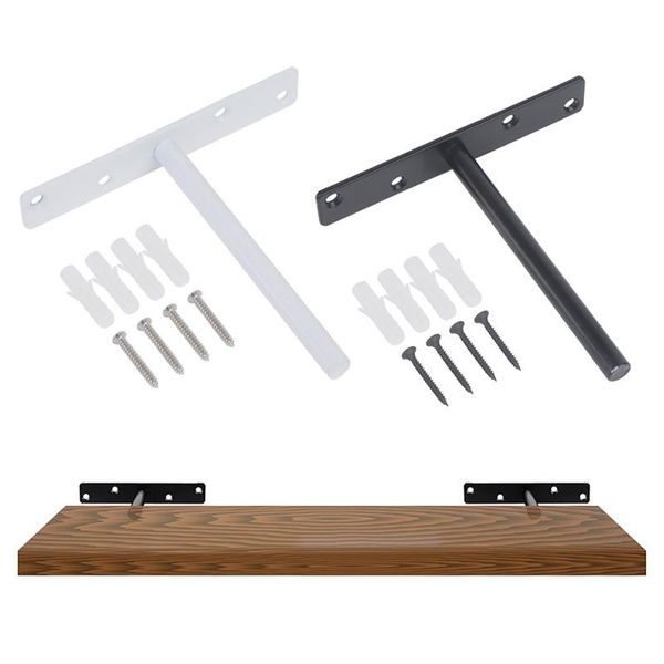 

hooks & rails heavy duty wall concealed invisible hidden floating oak stainless steel shelf support brackets fixed cabinet cupboard