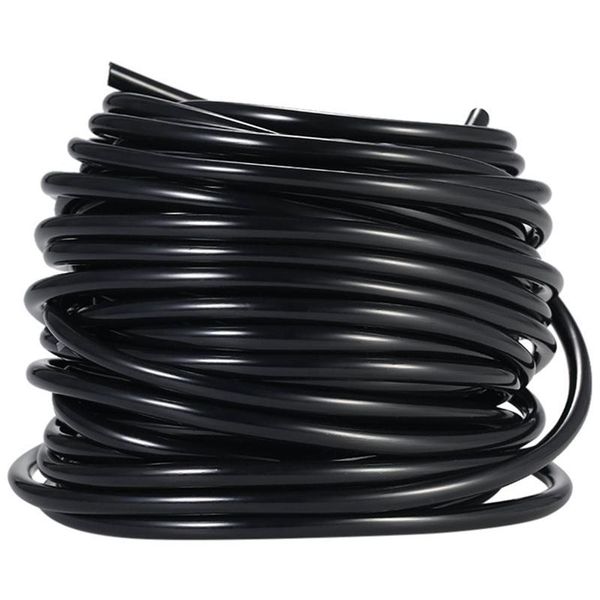 

watering equipments 4 / 7mm sprinkler system laying tube irrigation pipe black 20m with seedlings starter trays, biodegradable peat pots