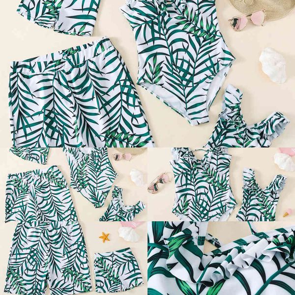 

v-neck one piece men's beach pants family women's parent child swimsuit2021, White;black