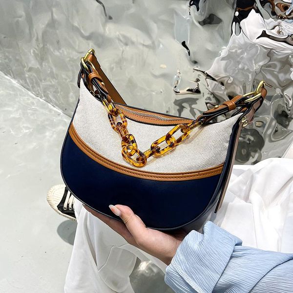 

evening bags high-quality acrylic chain armpit bag collision color women summer 2021 dumpling large capacity shoulder crossbody