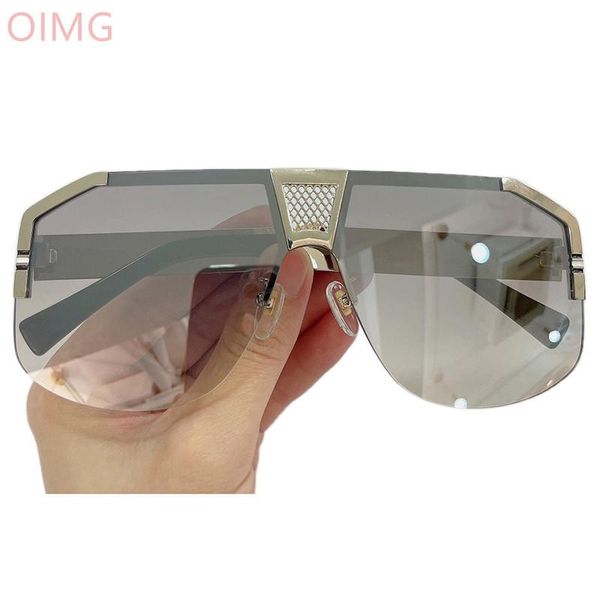 

fashion one piece sunglasses women designer oversized mirror square sun glasses for female uv400, White;black