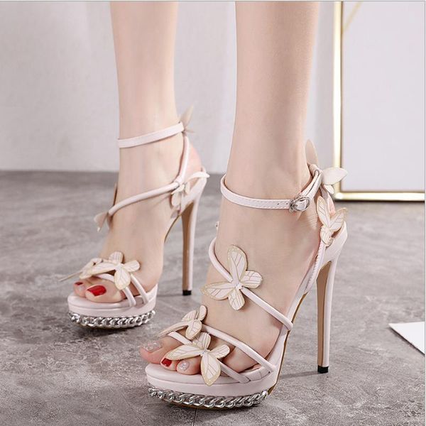 

crystal stiletto sandals bow knot square head word with fairy style super high heel fashion ladies heels women, Black