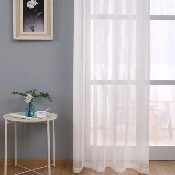 

curtain & drapes modern deco linen striped grey sheer tulle european style home window curtains rod pocket grommet for living room bedroom
