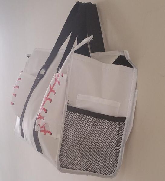 Outdoor-Taschen Sport 10 Stück Strandtasche Große Canvas-Einkaufstasche Baseball-Softball-Nähbälle für Kinder und junge Mädchen