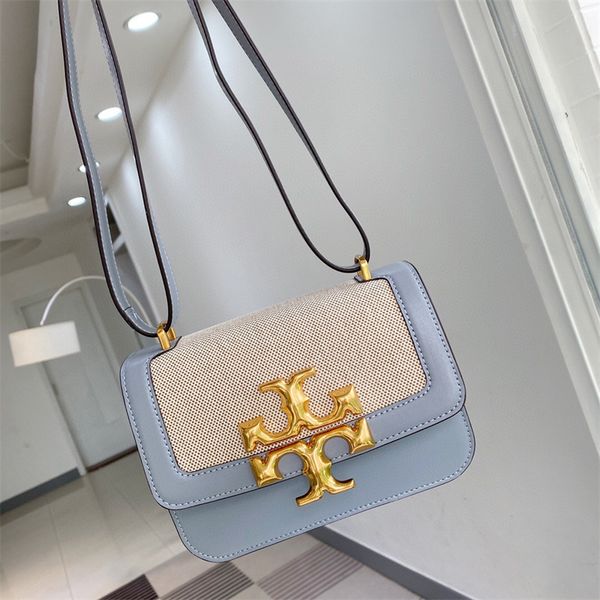 

wholesale tbs eleanor color matching shoulder bag canvas leather fashion women's bag luxuryss designerss yw