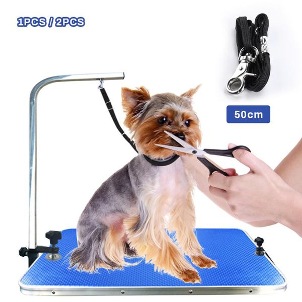 

dog collars & leashes pet haunch holder cat grooming rope restraint sling harness leash loop for table and harnesses