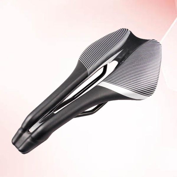 

bike saddles universal polyurethane saddle striped pattern mountain seat hollow out mtb cycling sports cushion pad