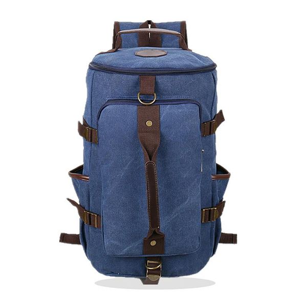 

duffel bags z.l.d.casual backpack men's large capacity travel bag vintage canvas student school luggage